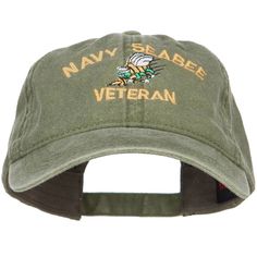 PRICES MAY VARY. Made of 100% cotton. One size fits most with an adjustable buckle closure, fitting up to XL size. Same material inner hatband. Adult/Unisex. Crown measures 3 1/2 inches deep. Design of Navy Seabee veteran is embroidered on the front crown of cap.
1 small ventilation hole placed on each panel of crown.
Bill is stiff and pre curved, same color under bill.
Unconstructed crown.
6 panels.
Low profile.
Our Navy Seabee veteran embroidered cap is great for Navy Seabee veterans and other Military Style Snapback Baseball Cap In Cotton, Military Style Khaki Cotton Baseball Cap, Khaki Cotton Military Baseball Cap, Military Style Baseball Cap With Embroidered Logo, Military-style Cotton Snapback Hat, Military Cap With Logo Patch, Military Cotton Snapback Hat, Military Style Cap With Logo Patch, Military Style Cotton Snapback Hat