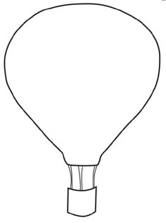 a hot air balloon coloring page