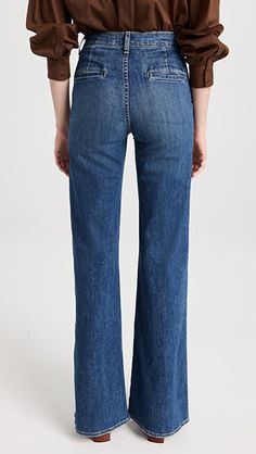 Nili Lotan Anna Jeans | SHOPBOP Mid-rise Denim Flare Jeans With Seam Detailing, Medium Wash Flare Jeans With Seam Detailing, Mid-rise Jeans With Seam Detailing In Medium Wash, Spring Medium Wash Flare Jeans With Seam Detailing, Mid-rise Washed Cropped Jeans, Mid-rise Fitted Washed Cropped Jeans, Fitted Mid-rise Washed Cropped Jeans, High Rise Jeans With Seam Detailing, Dark Wash Distressed Straight Bottoms