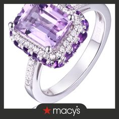 in stock Amethyst Color, Sky Blue Topaz, Pink Amethyst, Halo Ring, Halo Rings, White Topaz, Purple Amethyst, Blue Topaz, Citrine