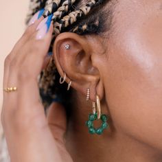 The cutest Jade earrings that you'll never want to take off! Jade Earrings, The Cutest, Jade, Beads