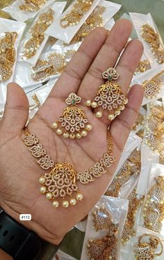 South Indian Short Necklace Cz Gold Plated Jewelry sets Wedding | eBay Elegant Crystal Sets For Gifts, Hand-set Cubic Zirconia Party Sets, Dazzling Hand-set Jewelry Sets For Weddings, Elegant Diamond Sets As Gifts, Dazzling Hand Set Jewelry For Wedding, Dazzling Jewelry Sets For Wedding, Elegant Crystal Sets For Wedding, Silver Crystal Sets For Wedding, Silver Crystal Wedding Sets