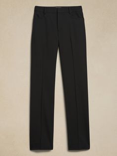 Siena Straight Italian Wool Pant | Banana Republic Chic Straight Silhouette Pants For Fall, Chic Wide Leg Career Pants, Elegant Pants With Pressed Crease And Straight Silhouette, Elegant Straight Silhouette Pants With Pressed Crease, Elegant Straight Pants With Pressed Crease, Elegant Business Pants With Straight Silhouette, Elegant Business Bottoms With Straight Silhouette, Elegant Straight Silhouette Business Bottoms, Elegant Straight Business Pants