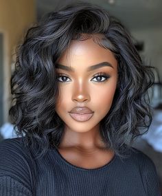 💇 Craving a fresh style? Create the illusion of thicker hair with this Couture short haircuts for black women. Master the art of creating textured waves. Ideal for those with fine hair looking to add volume. Easy to maintain and style at home. Click for a step-by-step guide! #Coutureshorthaircutsforblackwomen Short Haircuts For Black Women, Haircuts For Black Women, Stylish Short Hair, Braided Cornrow Hairstyles, Virgin Hair Wigs, Short Human Hair Wigs, 4c Natural Hair, Thicker Hair, Dope Hairstyles