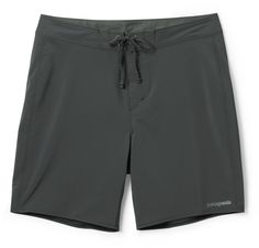 Leveled-up and built to perform  the men's Patagonia Hydropeak 18 in. board shorts are perfect if you're a surfer who likes speed in your maneuvers—but aren't opposed to a laidback point-break breeze. Husband Clothes, Swim Gym, Rain Parka, Surf Gear, Point Break, Outdoor Research, Mens Boardshorts, Mens Swim Trunks, Rei Co-op