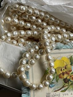 Very special vintage beads with an amazing victorian iridescent satin sheen.  These pearl beads are glass and in a Baroque shape. They were found in an old box full of vintage jewelry findings. They were made in Japan. Quantity: 10 Size: 8mm.  🌺 Click here to return to my shop:  https://www.etsy.com/shop/VintageRoseFindings 🌸 favorite our shop for updates  🌿Instagram@vintagerosefindings (copy and paste link) 🌸Please visit my our other shop where we sell finished jewelry: https://www.etsy.com/shop/NellieGray  🌸 We do purchase insurance on each package with the exception of a few countries where insurance is not allowed. Vintage Pearl Necklace For Gift, Vintage Pearl White Round Bead Necklaces, Vintage Pearl White Pearl Necklace, Vintage Pearl Necklace With Pearl Charm, Vintage Pearl White Necklaces With Round Beads, Vintage Pearl White Pearl Necklace Gift, Vintage Pearl White Necklace With Pearl Charm, Vintage Pearl White Pearl Necklace For Gift, Vintage Pearl Necklace With Round Beads For Weddings