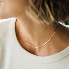 "This bar chain necklace can't get any better! This choker must be the new addition to any girl's wardrobe! A statement piece you won't regret. P R O D U C T * D E T A I L S Available in sterling silver and 14k gold filled Length: 15\" L E N G T H - This necklace is measured opened from end to end - Not sure what length to get? Step 1: Use a string to mark the spot you would like your necklace to hang Step 2: Measure the string's length with a ruler - Want an adjustable length? Add an extender: Chain Necklace Outfit, Silver Necklace Wedding, Necklace Bar, Karma Necklace, Gold Necklace Simple, Golden Necklace, Hand Stamped Necklace, Dainty Gold Necklace, Necklace Wedding