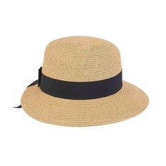 Small, petite size ladies hats. Classy asymmetrical brim summer hat. Brim is 2.75" wide on front and tapers to 1.5" in back. Wide grosgrain ribbon band with large bow and small heart charm accent. UPF 50+ sun protection hat. Packable, crushable, great hat for travel. Women's small size hat, 54 cm, 21 1/4". Girls size medium. Inner drawstring to fit extra-small hat size, 52 cm, 20 1/2". 100% paperbraid Medium size women's asymmetrical hats. Classic Mini Hat With Short Brim For Beach, Classic Wide Brim Mini Hat For Summer, Adjustable Brimmed Hat For Picnic, Adjustable Brimmed Boater Hat For Picnic, Adjustable Flat Brim Hat For Picnic, Adjustable Flat Brim Boater Hat For Picnic, Brimmed Boater Hat For Picnics, Classic Bucket Hat For Summer Beach, Classic Summer Bucket Hat For Beach