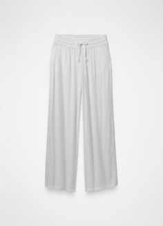 An Effortless Wide-leg Pant Ready To Become Your Go-to Cover-up For Beach Days. Versatile White Bottoms With Elastic Waistband, Summer Daywear Wide-leg Pants, White Straight Leg Bottoms For Beach Season, Versatile Stretch Bottoms For Vacation, Versatile White Wide Leg Loungewear Pants, Versatile White Pants For Vacation, White Wide Leg Pants For Summer Daywear, Summer Wide Leg Pants With Elastic Waistband For Daywear, Summer Wide Leg Bottoms For Daywear