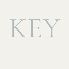 the word key in grey on a white background