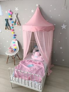 This Pink Canopy is made from Chiffon and roof part is afbric with %65 cotton and %35 polyester . The pink tent has a soft and light color so will be fitted very well for the pure princess rooms. Magical details will come to your Kids bedroom or play room with this princess canopy. The Hanging tent is gorgeus for girl rooms. You need to hang it to wall not to ceiling. This bed canopy is easy to fold up . A wonderful gift for a birthday, and another occasion. PLEASE NOTE THAT THIS IS FOR DECORATI Canopy Bedding, Princess Rooms, Reading Nook Tent, Pink Canopy, Girls Canopy, Pink Tent, Princess Canopy, Hanging Tent, Tent Canopy