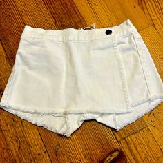 New With Cute For Summer! Cute White Cotton Jean Shorts, Cute Cotton Cutoff Shorts, Spring Cotton Jean Shorts With Buttons, Cotton Jean Shorts With Buttons For Spring, Trendy Cotton Jean Shorts With Buttons, Cute Cotton Bottoms With Buttons, Casual Cotton Jean Shorts With Buttons, Cotton Cutoff Jean Shorts With Button Closure, Cutoff Cotton Jean Shorts With Button Closure