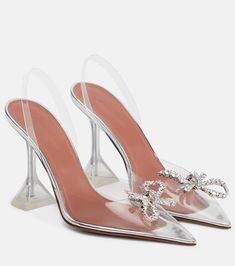 Amina Muaddi Rosie, Amina Muaddi Begum, Amina Muaddi Heels, Amina Muaddi Shoes, Rare Shoes, Bow Pumps, Amina Muaddi, Slingback Pump, Slingback Sandal