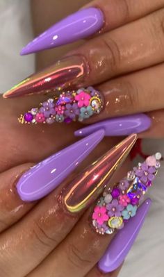 nail art Neon Purple Nails Design, Christmas Nails Rhinestones, Sassy Nails Designs, Badass Nails, Foot Nail Art, Nails Tech, Art For Women, Foot Nail, Sassy Nails