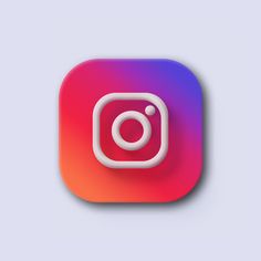 the instagram logo is displayed on an app icon, which appears to be in color