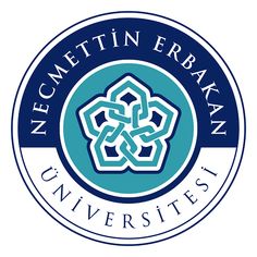 the logo for neometin erbakan university, which is located in an emblem style