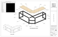 the plans for an entertainment center are shown