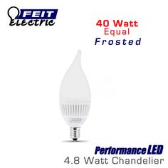 a white light bulb with the words performance led in front of it and an image of a