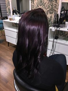 Violet | AVEDA | hair by bekki Purple Tinted Hair, Pelo Color Vino, Violet Hair Colors, Dark Purple Hair, Aveda Hair, Plum Hair, Wine Hair, Hair Tint, Violet Hair