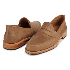 Plain Toe Slip-on Moccasins For Work, Semi-formal Plain Toe Loafers With Stitched Sole, Plain Toe Loafers With Stitched Sole For Semi-formal Occasions, Plain Toe Loafers With Stitched Sole For Semi-formal Events, Masculine Semi-formal Almond Toe Loafers, Masculine Plain Toe Moccasins For Semi-formal Occasions, Semi-formal Plain Toe Moccasins With Rubber Sole, Masculine Business Moccasins With Moc Toe, Semi-formal Moccasins With Rubber Sole And Plain Toe