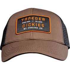 Kick off your Thanksgrilling fun with our Traeger Dickies cap with mesh back to help you stay cool. The structured style gives it a cleaned up look. The lived-in cool gives you a style you’d have to spend years creating. Workwear Brands, Classic Hats, Ace Hardware, The Ranch, Stay Cool, Work Outfit, Cowboy Hats, Trucker Hat, Work Wear