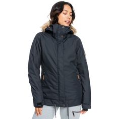 Roxy Meade Women's Jacket Roxy Surf, Dobby Weave, Roxy Girls, Tailored Shorts, Jacket For Women, Women Lifestyle, Pet Bottle, Snow Jacket, Workout Jacket