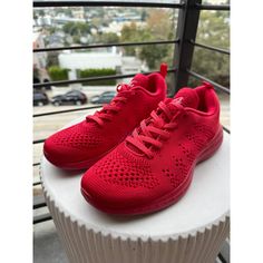 Apl Techloom Pro Red Sneakers Triple Red Sz 7 Original Retail $185 Bundle & Save! Always Considering Reasonable Offers :) New To Poshmark? Use My Referral Code Fordecades When You Sign Up And You’ll Get A Discount On Your First Purchase. Comfortable Red Lace-up Sneakers, Red Lace-up Running Shoes With Cushioned Footbed, Comfortable Red Running Shoes, Comfortable Red Low-top Running Shoes, Casual Red Running Shoes With Cushioned Footbed, Casual Red Lace-up Running Shoes, Comfortable Red Running Sneakers, University Red Breathable Lace-up Running Shoes, Lace-up Running Shoes With Red Sole