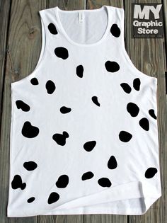 Dalmatian Print Tank Top Animal Dalmatian Tank by MyGraphicStoreCo Halloween Tank Top, Running Costumes, Dalmatian Dog, Dalmatian Print, Nature Shirts, Dog Costume, Print Tank Top, Cute Tshirts, Dog Print