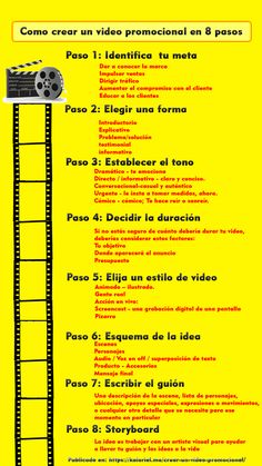 a yellow poster with black and white writing on the bottom half of it, in spanish