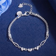 Style: Celebrity street style Color: Angel Bracelet [Silver Plated]] Blessings Bracelet, Ali D'angelo, Angel Wing Bracelet, Angel Bracelet, Bracelets Silver, Silver Bracelets For Women, 925 Silver Bracelet, Bangles Bracelets, Heart Chain