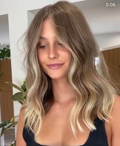 Mid Length Highlights, Bronze Short Hair, Stassi Schroeder Hair Color, Natural Brown Hair With Money Piece, Dark Blonde Hair Fair Skin, Natural Hair Color With Money Piece, Shoulder Length Hair With Blonde Highlights, Coastal Cowgirl Hair, Mid Length Bronde Balayage Hair