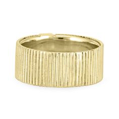 CBM-212 A truly unique design that combines both masculine and feminine elements, this 14k yellow gold ring features a subtle setting for your loved one's ashes that is reminiscent in shape of a radiant cut diamond, and vertical detailing all around its wide band. Dimensions: Ashes Setting: 8mm x 5mmBand Width: 8mm All dimensions are approximate and may vary slightly with every casting. Please Note: Jewelers recommend increasing your true ring size measurement by a half-size to accommodate this Pet Cremation Jewelry, Chevron Jewelry, Cremation Ring, Chevron Earrings, Chevron Bracelet, Ashes Jewelry, Radiant Cut Diamond, Radiant Cut, Memorial Jewelry