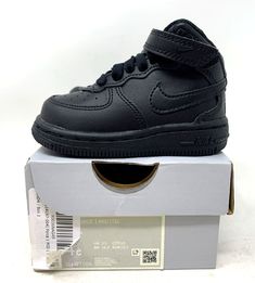 Nike Air Force 1 Mid Baby's 4C Black Boys/Girls/Kids Basketball Sport Sneakers.New condition in original box. See photos for details. Nike Air Force 1 MID TD 4C Baby Shoe Triple Black Infant Sneaker 314197-004 Nike Air Force 1 Mid Baby's 4C Black Boys/Girls/Kids Basketball Sport Sneakers. New condition in original box. See photos for details. Women's Clothing & Shoes Shop Now! For Men, Women, & Kids Sporting Goods Shop Now! Luxury Health & Beauty Shop Now! Men's Clothing & Shoes Shop Now! Lighting, Decor & More Home and Garden Shop Now! Trending & Popular Toys Shop Now! NEW ARRIVALS NOW AVAILABLE AT DISCOUNTED PRICES Shop Now eBay listing template by 3Dsellers.com - Try for Free! Boys Black Shoes, Black Shoes Outfit, Luxury Health, Nike Air Force 1 Mid, Air Force 1 Mid, Kids Basketball, Light Up Shoes, Popular Toys, Lighting Decor