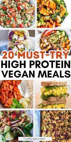 20 must try high protein vegan meals that are easy to make and delicious for lunch