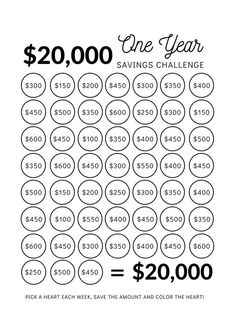 the $ 20, 000 one year savings is shown in black and white on a white background