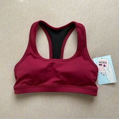 Fleo Nora Sports Bra In The Color Deep Red. Brand New With Tags. Size Small. Great For Working Out, Yoga, Crossfit, Running, Pilates. Price Is Firm. Red Sleeveless Sports Bra With Built-in Bra, Fitted Red Sports Bra For Training, Red Breathable Sports Bra, Fitted Red Breathable Sports Bra, Red Sportswear Sports Bra, Red Medium Support Sports Bra For Athleisure, Red Moisture-wicking Racerback Activewear, Red Racerback Sports Bra For Gym, Red Racerback Sports Bra For Workout