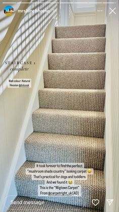 the stairs in this house have been cleaned