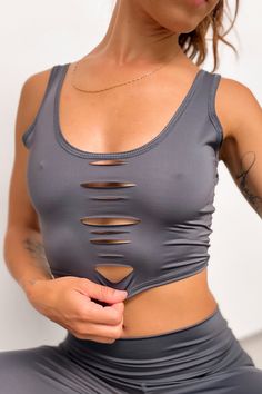 We love Lover Tanks! A perfect lightweight and breathable, low scoop neck bra for low-impact workouts, yoga, swimming, and everyday layering. The Lover tank is designed to replace your bras and add a gentle support for healthy, happy breasts. It's a must have staple in your closet. Highly versatile for your lifestyle - Feel that luxury is leisurely. Mix and match…wear your heart on your sleeve! Fit: The single layer of lightweight fabric offers a gentle compression for low impact activities and Carbon Laser, Yoga Bra Tops, Workouts Yoga, Mermaid Shirt, The Lover, Yoga Tank Tops, Activewear Fashion, Low Impact Workout, Yoga Bra