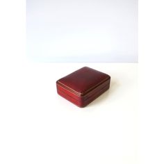 A beautiful vintage Italian all leather jewelry box in red burgundy with gold embossing, circa mid-20th century, Italy. Marked "Florence" on bottom as shown in image #15.   Dimensions: 3.5" Depth x 4.5" Width. Luxury Formal Jewelry Storage Box, Elegant Formal Jewelry Storage Box, Luxury Jewelry Storage Gift Box For Formal Occasions, Elegant Jewelry Storage Gift Box For Formal Occasions, Elegant Jewelry Storage With Gift Box For Formal Occasions, Gold Embossing, Leather Jewelry Box, Leather Box, Red Burgundy