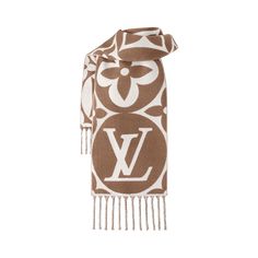 LOUIS VUITTON® - Lv Medallion Scarf - Marron Clair Styling Louis Vuitton Scarf, Louis Vuitton Scarf Framed, Louis Vuitton Scarf Buyma, Louis Vuitton Shawl Pearl Grey, Louis Vuitton Logo Mania Scarf, Logomania Scarf Louis Vuitton, Lv Scarf On Bag, Louis Vuitton Leopard Scarf, Louisvuitton Scarf