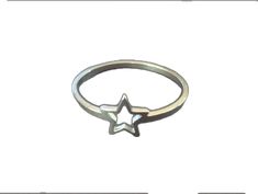 Nickel-free Star-shaped Promise Ring, Silver Star-shaped Stackable Promise Rings, Silver Star Ring, Stars Ring, Star Outline, Cute Stars, Star Ring, Silver Stars, Ring Silver