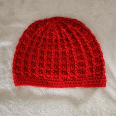 Handcrafted Red Beanie Hat. Soft And Stretchy. Great For Winter. Measurements In Pics. New, Never Worn. Red Beanie Hat, One Size Fits Most, Red Beanie Hat One Size Fits Most, Red One Size Beanie Hat, Red One Size Crochet Beanie Hat, Red Crochet Cap Hat One Size, Red Crochet Beanie, One Size Fits Most, Red Crochet Beanie One Size Fits Most, Red Crochet Beanie, One Size, Red Crochet Beanie One Size