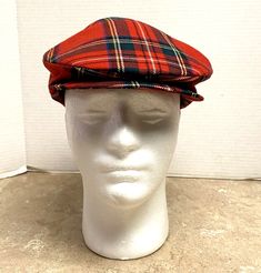 Cabbie Hat, Red Tartan, Flat Cap, Tartan Plaid, Tartan, Plaid, Wool, Hats, Red