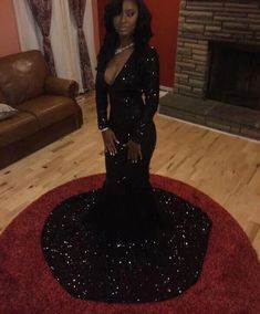 Prom Dress Long Sleeve, Black Long Sleeve Prom Dress, Prom Dress Simple, Black Sequin Prom Dress, Prom Dresses Long Black, Prom Dress With Train, Prom Dress Black, Sparkly Prom Dress, Prom Dress Long