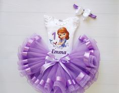 Your Princess will love this fabulous Sofia The First tutu outfit and you will give her a wonderful holiday! Bodysuit or T-shirt has a elegant princess Sofia print with any number of age. Every girl's the greatest wish is to look amazing! An adorable personalized outfit with a favorite character is always a good idea! Whenever it is a thematic party, birthday or even pleasure trip with family- be sure you sweetheart will always look awesome! 🎀General information - The set includes a tutu skirt, Cute Birthday Fairy Dress With Ruffles, Cute Fairy Dress With Ruffles For Birthday, Whimsical Tutu Dress For Birthday And Easter, Whimsical Tutu Dress For Easter Birthday, Birthday Princess Fairy Dress With Ruffles, Princess Fairy Dress With Ruffles For Birthday, Princess Style Fairy Dress With Ruffles For Birthday, Princess Birthday Dress For Easter, Princess Dress For Birthday And Easter