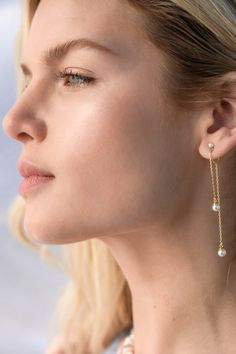 June Earrings | Altar'd State Elegant Everyday Ear Climbers, Elegant Gold Hypoallergenic Ear Climbers, Chic Everyday Pearl Chain Earrings, Trendy Pearl Drop Jewelry For Wedding, Trendy Wedding Pearl Drop Jewelry, Altard State, Gold Dipped, Something Different, Altar'd State