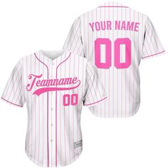 a baseball jersey with the name and number on it, that says teamnamee