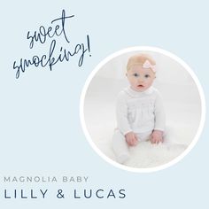 The sweetest things arrive with hand smocking by @magnoliababylayette .

#thatsdarling #smockedbabyclothes #sweetbabygirl Smocked Baby Clothes, Hand Smocking, Magnolia Baby, Sweet Magnolia, Hand Smock, Pink Lily, Baby Clothing, Soft White, Pima Cotton