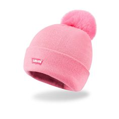 Elevate your winter wardrobe with the Levi's Women's Relaxed Cuffed Beanie with Pom. This chic accessory combines style and comfort, making it an essential for the colder months.

- Brand: Levi's
- Product Type: Beanie
- Gender: Female
- Age Group: Adult
- Style: Relaxed cuffed with pom
- Color: Sherbet

Crafted for warmth and designed with a playful pom, this beanie features a relaxed fit that ensures you stay comfortable while exuding a casually cool vibe. Perfect for adding a pop of color to Trendy Warm Beanie For Fall, Trendy Warm Beanie For Outdoor, Fleece-lined Beanie, Trendy Warm Hats For Outdoor, Trendy Warm Bonnet Cap, Fleece-lined Beanie Cap, One Size Fits Most, Fleece-lined Beanie Cap, Fleece-lined Beanie, One Size Fits Most, Adjustable Winter Beanie For Streetwear