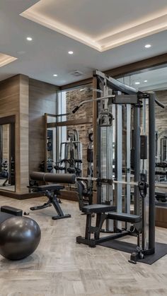 the gym is equipped with equipment for people to use in their own home or apartment